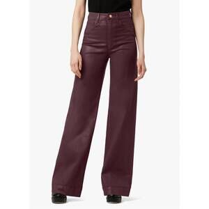 NEW JOE'S JEANS mia high rise wide leg jeans in rum raisin